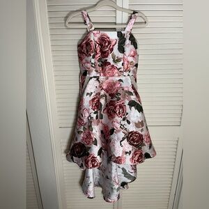 Speechless Pink and White Floral Girls Dress, size 14